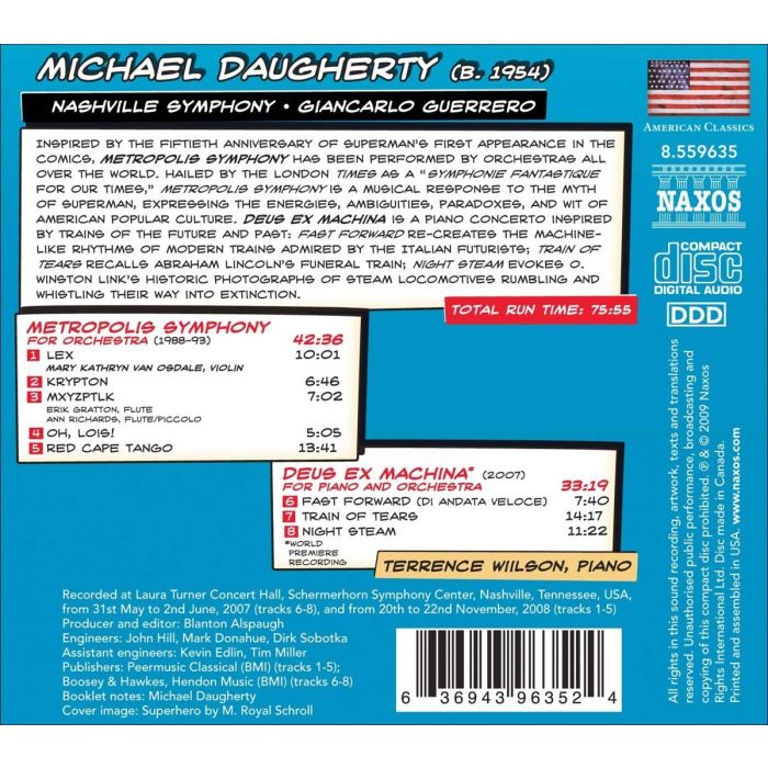 DAUGHERTY: Metropolis symphony - slide-1