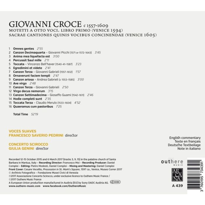 Croce: Motetti & Cantiones Sacrae - slide-1