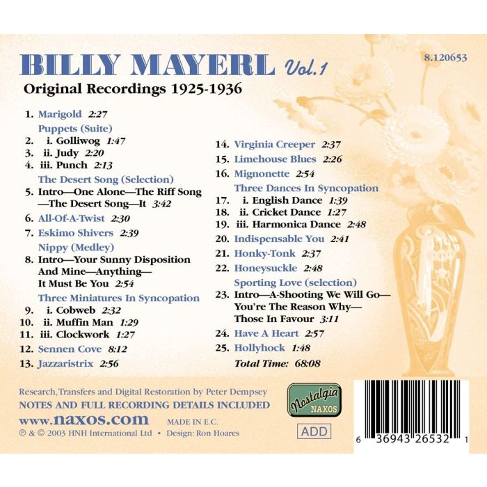 MAYERL: Original Recordings ( 1925-36 ) - slide-1