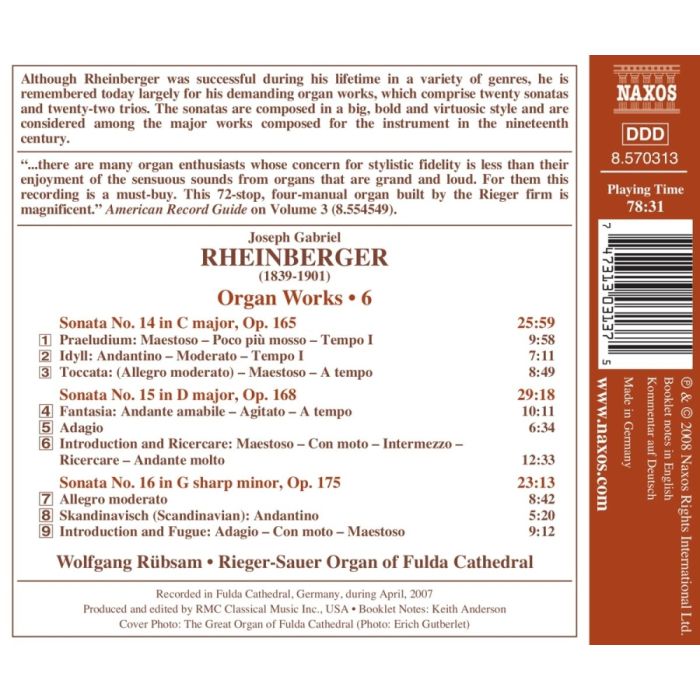 Rheinberger: Organ Works Vol. 6 - slide-1