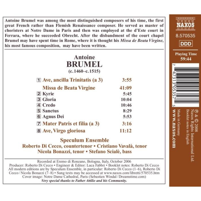 Brumel: Missa de Beata Virgine - slide-1