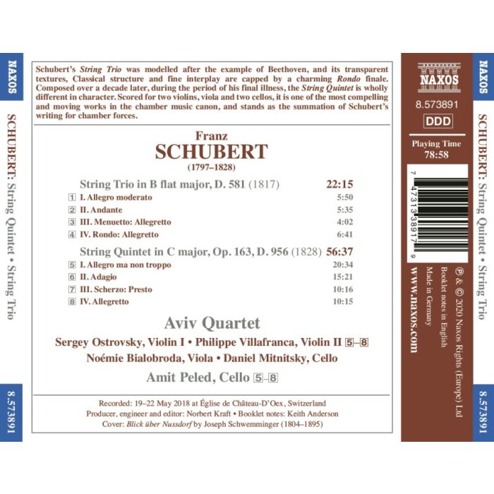 Schubert: String Quintet; String Trio - slide-1