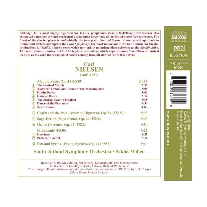 NIELSEN: Aladdin Suite; Pan and Syrinx; Helios Overture - slide-1