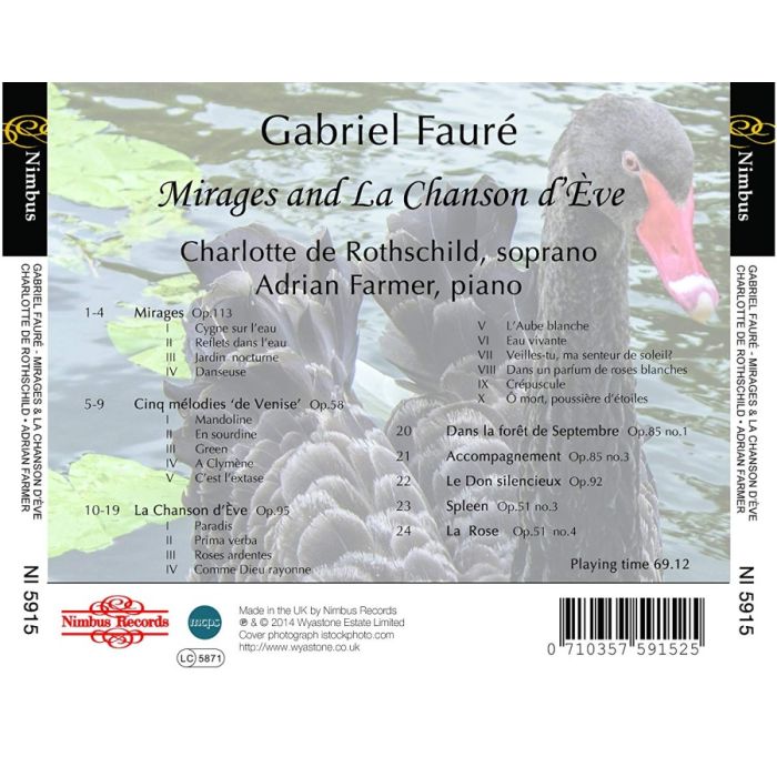 Fauré: Mirages; La Chanson d´Ève - slide-1