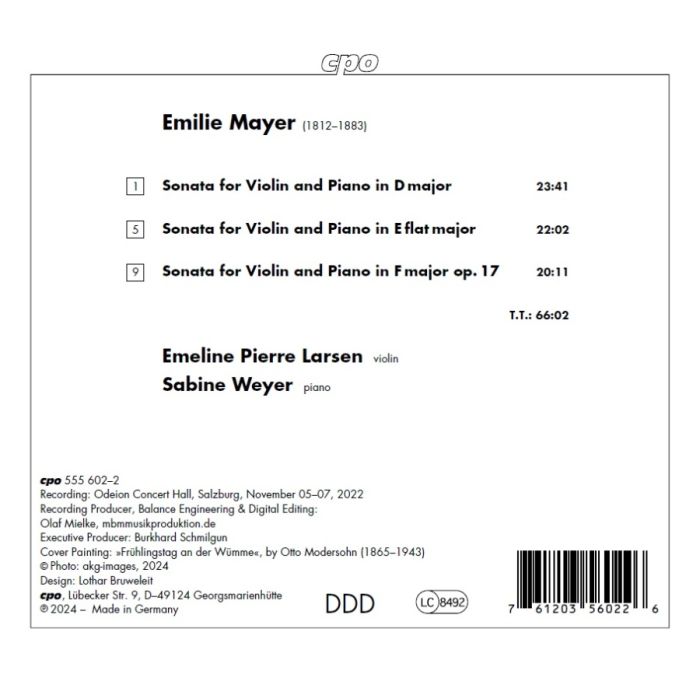 Mayer: Three Violin Sonatas - slide-1