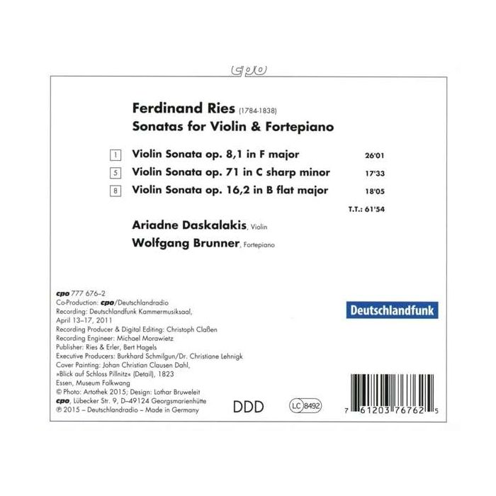 Ries: Sonatas for Violin & Fortepiano - slide-1