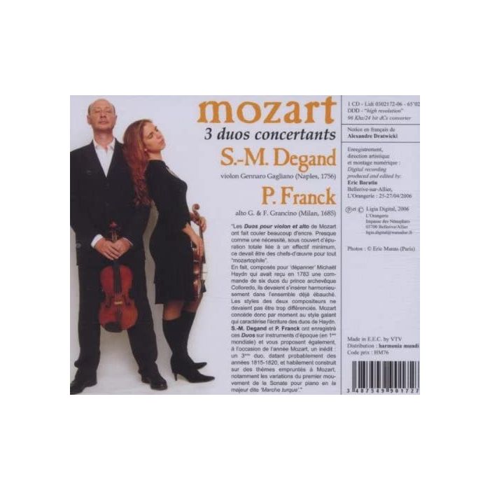 Mozart: 3 Duetti Concertanti Per Violino E - slide-1