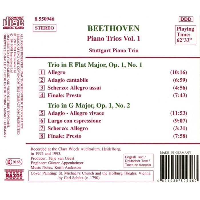 BEETHOVEN: Piano Trios vol. 1 - slide-1