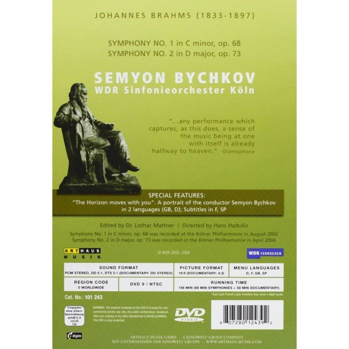 Brahms: Symphonies no. 1 & 2 - slide-1