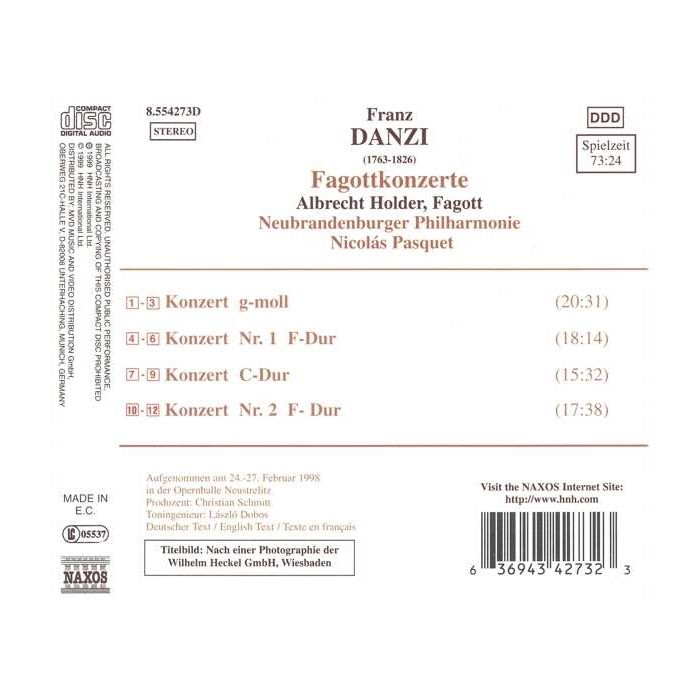 DANZI: Bassoon Concertos - slide-1