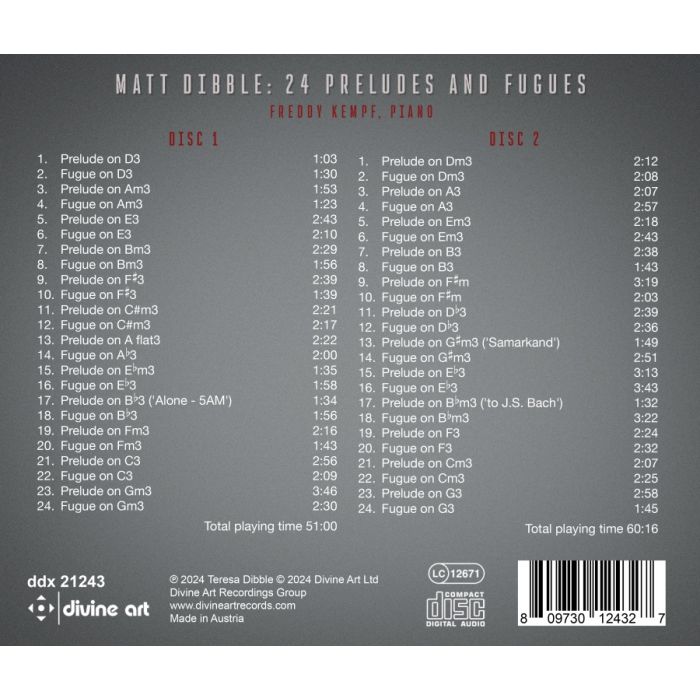 Dibble: 24 Preludes and Fugues - slide-1
