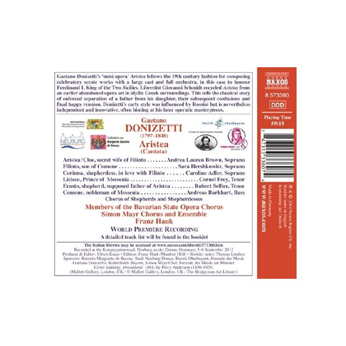 Donizetti: Aristea - Cantata - slide-1