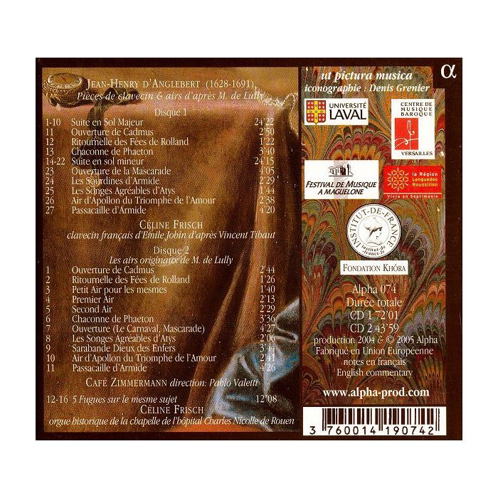 D' ANGLEBERT: Pieces de clavecin & airs - slide-1