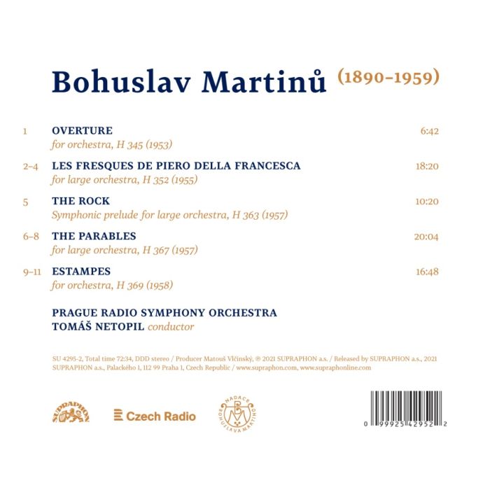 Martinů: Les Fresques; The Parables; Estampes - slide-1