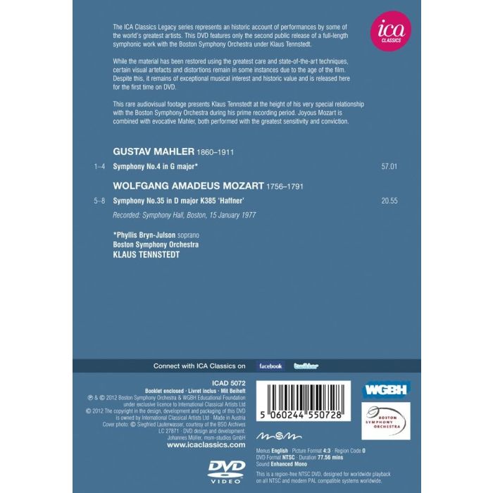 Mahler: Symphony No. 4 / Mozart : 