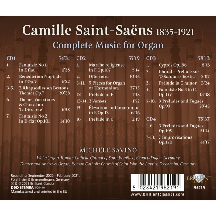 Saint-Saëns: Complete Music for Organ - slide-1