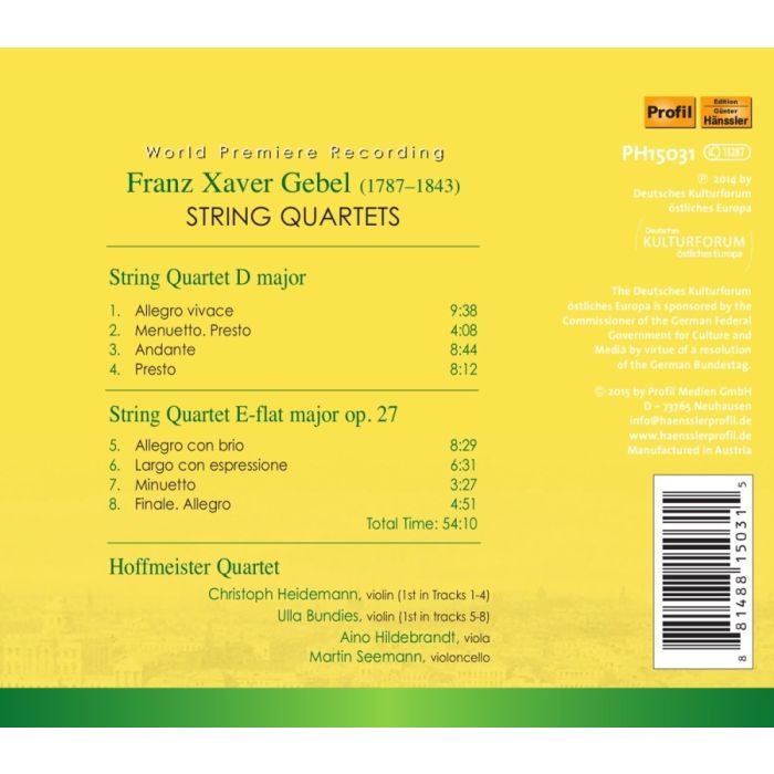 Gebel: String Quartets - slide-1