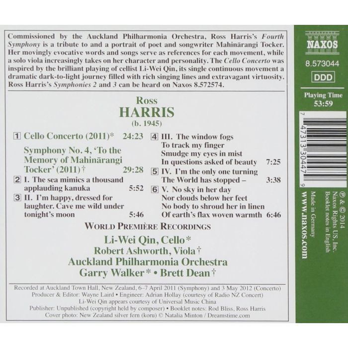 Harris: Symphony No. 4 Cello Concerto - slide-1