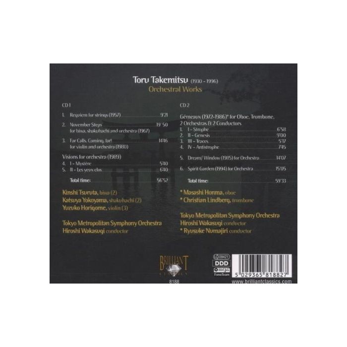 Takemitsu: Spirit Garden, Orchestral Works - slide-1
