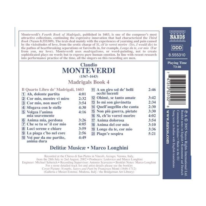 MONTEVERDI: Madrigals, Book 4 - slide-1