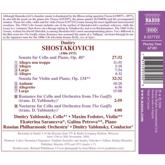 SHOSTAKOVICH: Cello Sonata - slide-1