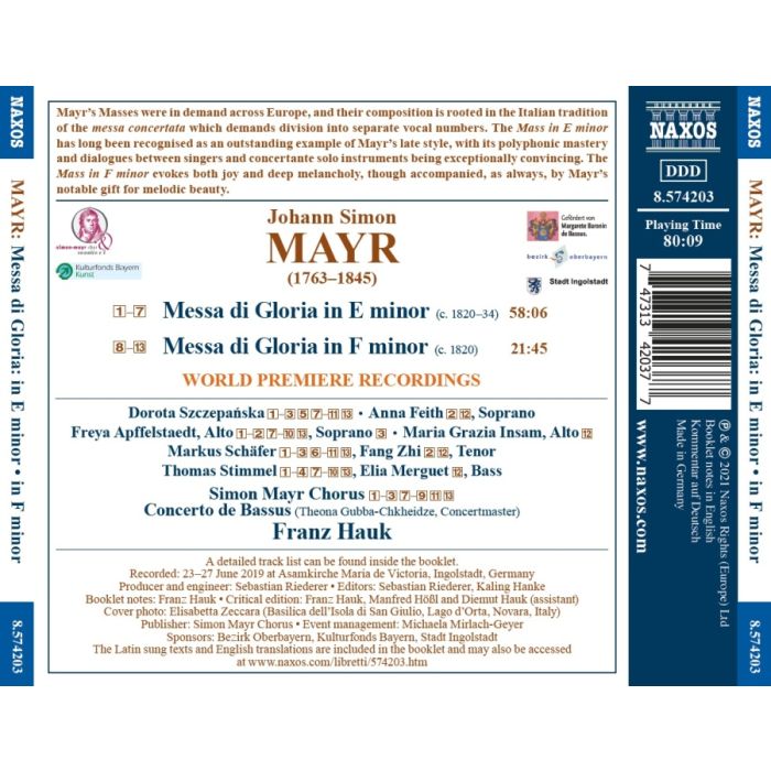 Mayr: Messa di Gloria - slide-1