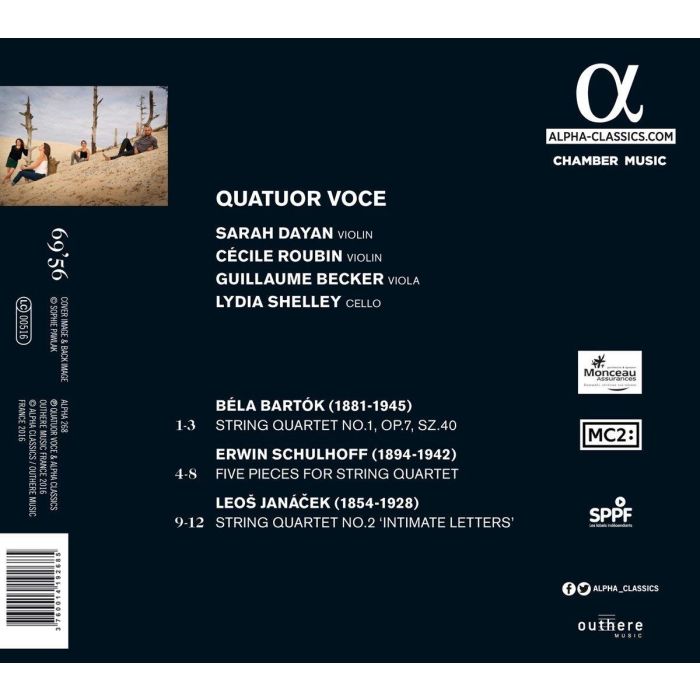 BARTOK/ SCHULHOFF/ JANACEK: Lettres Intimes - slide-1