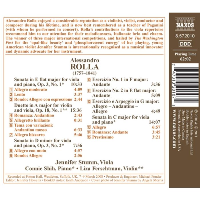 Rolla: Viola Sonatas, Duetto for violin and viola, Esercizi - slide-1
