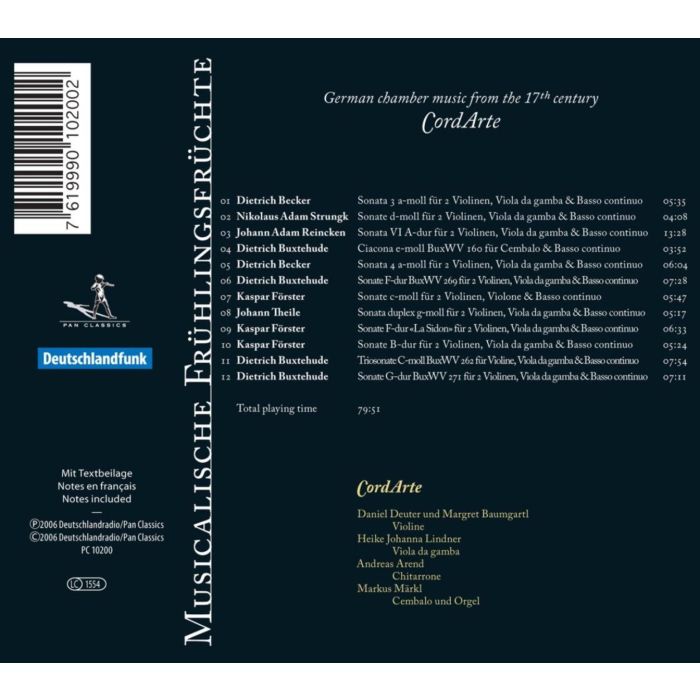 Musicalische Frühlings-Früchte - German Chamber Music from the 17th Century - slide-1