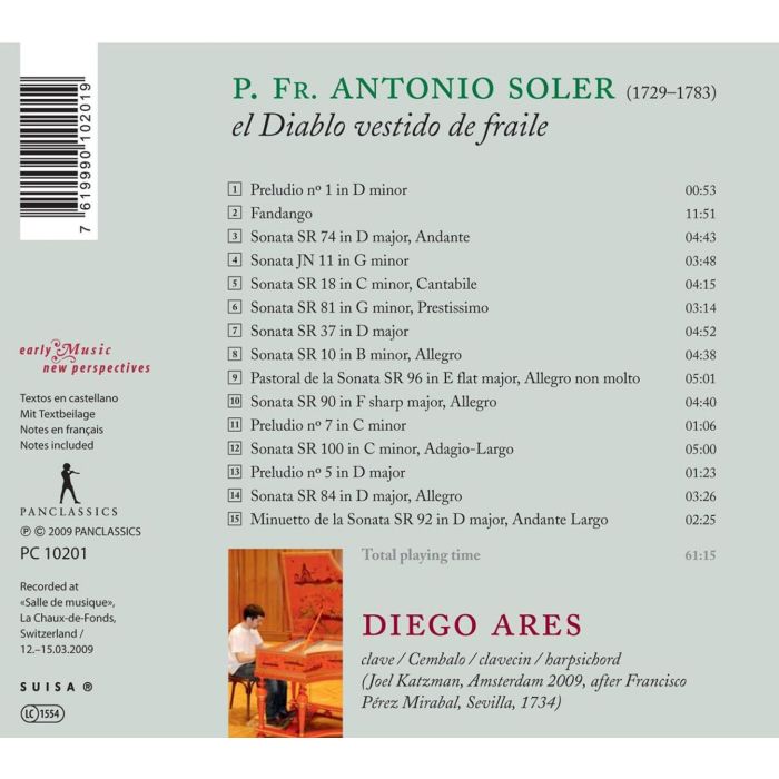 Soler: El diablo vestido de fraile, Cembalowerke - slide-1