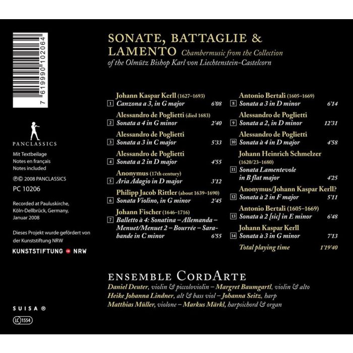 Sonate, Battaglie & Lamento - Kammermusik aus der Sammlung Kremsier - slide-1
