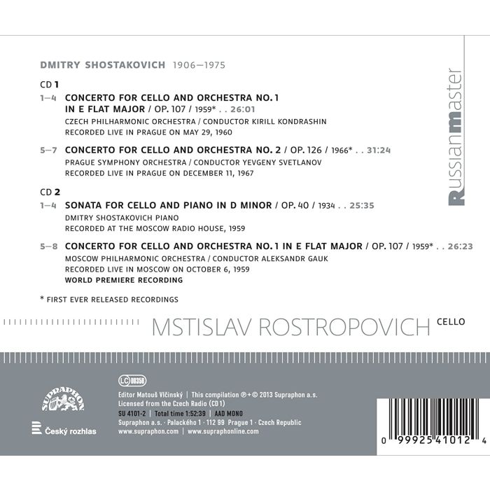 Shostakovich: Cello Concertos Nos. 1 & 2, Sonata for Cello and Piano - slide-1