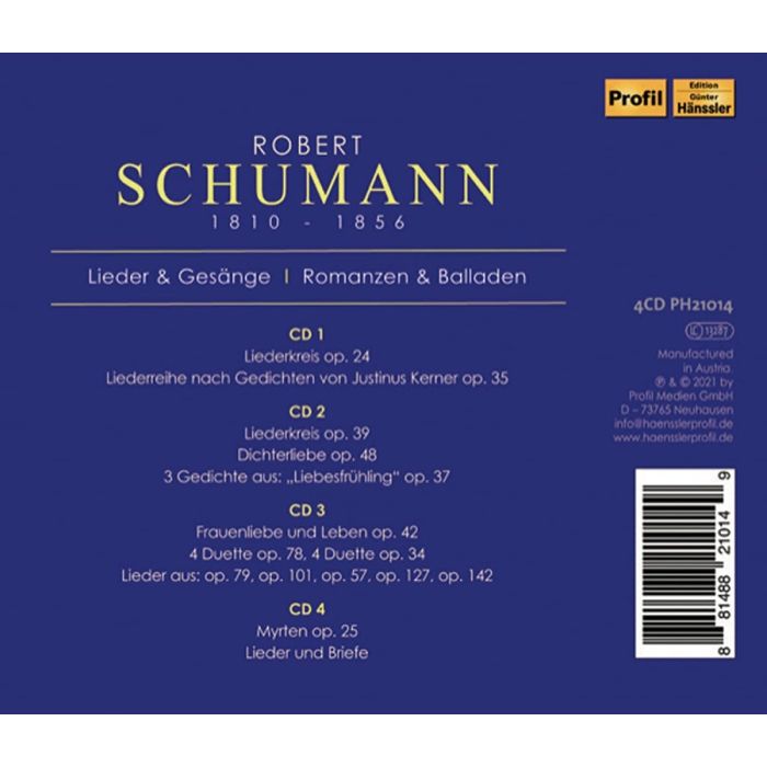 Schumann: Lieder & Gesänge; Romanzen & Balladen - slide-1