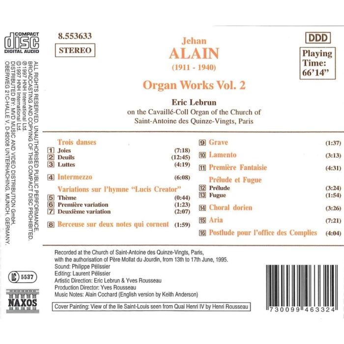 ALAIN: Organ Works Vol. 2 - slide-1