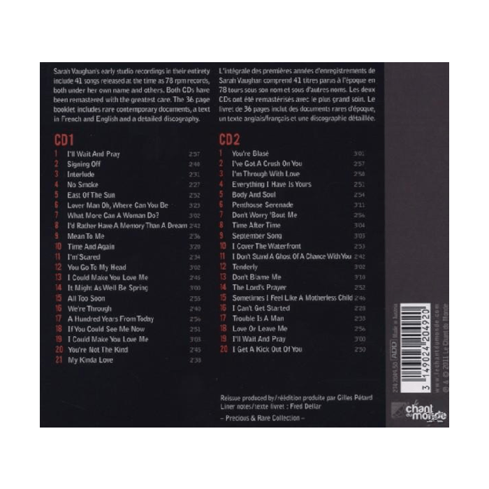 Sarah Vaughan: Precious & Rare  - The Complete 1944-1947 - slide-1