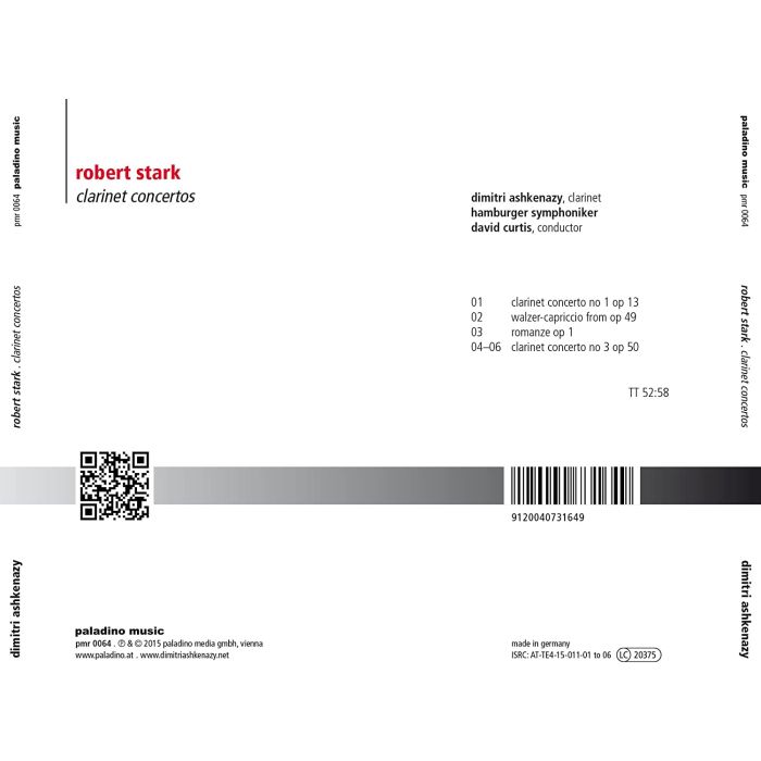 Stark: Clarinet Concertos - slide-1