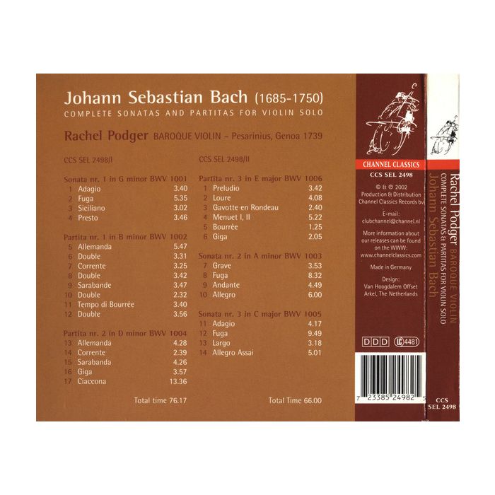 Bach: Complete Sonatas and Partitas for Violin Solo - slide-1