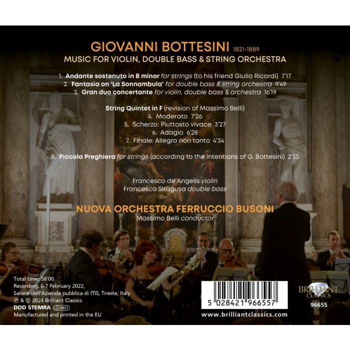 Bottesini: Music for Violin, Double-Bass & String Orchestra - slide-1