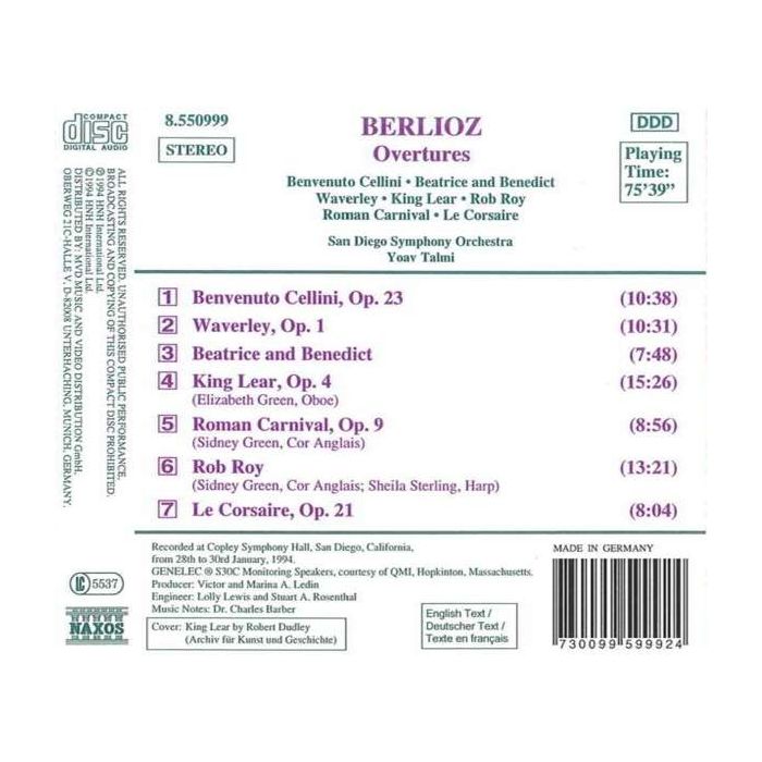 BERLIOZ: Overtures - slide-1