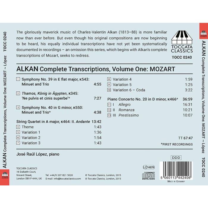 Alkan: The Complete Transcriptions Vol. 1 - Mozart - slide-1