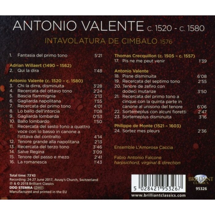 Valente: Intavolatura de Cimbalo - slide-1