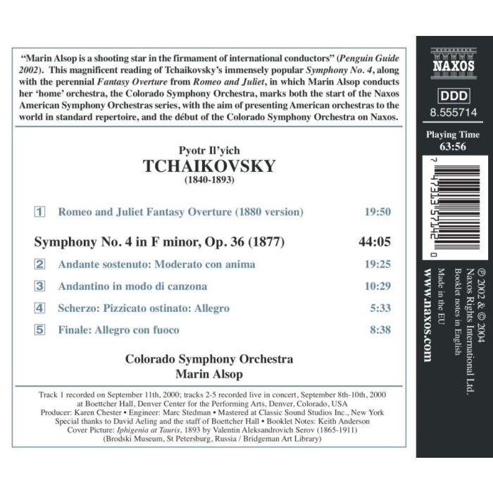 TCHAIKOVSKY: Symphony No. 4; Romeo and Juliet - slide-1