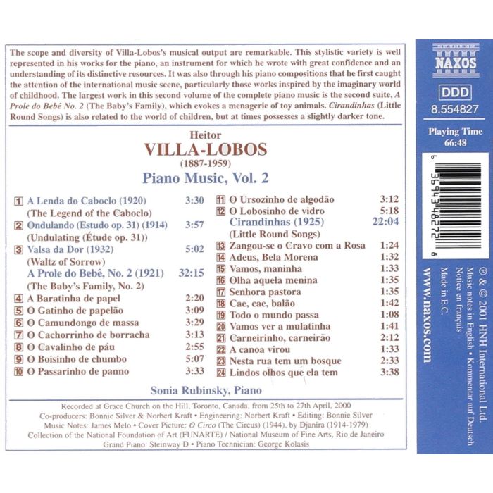 VILLA-LOBOS: Piano Music vol. 2 - slide-1