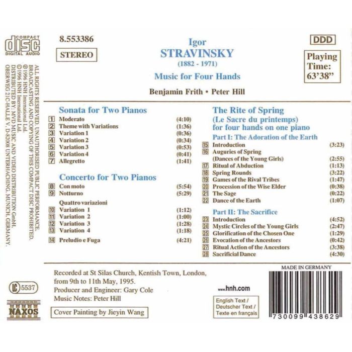 STRAVINSKY: Music for Two Pianos - slide-1