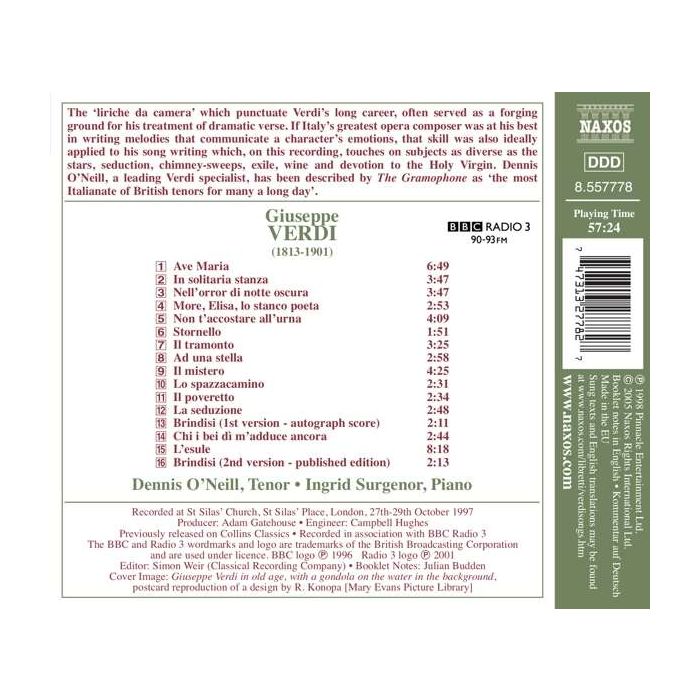 VERDI: Songs - slide-1