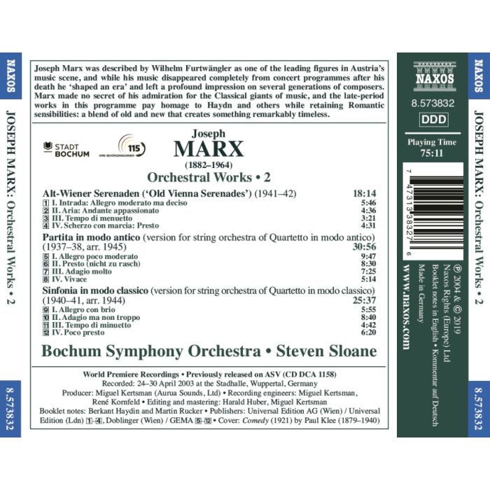 Marx: Orchestral Works Vol. 2 - slide-1