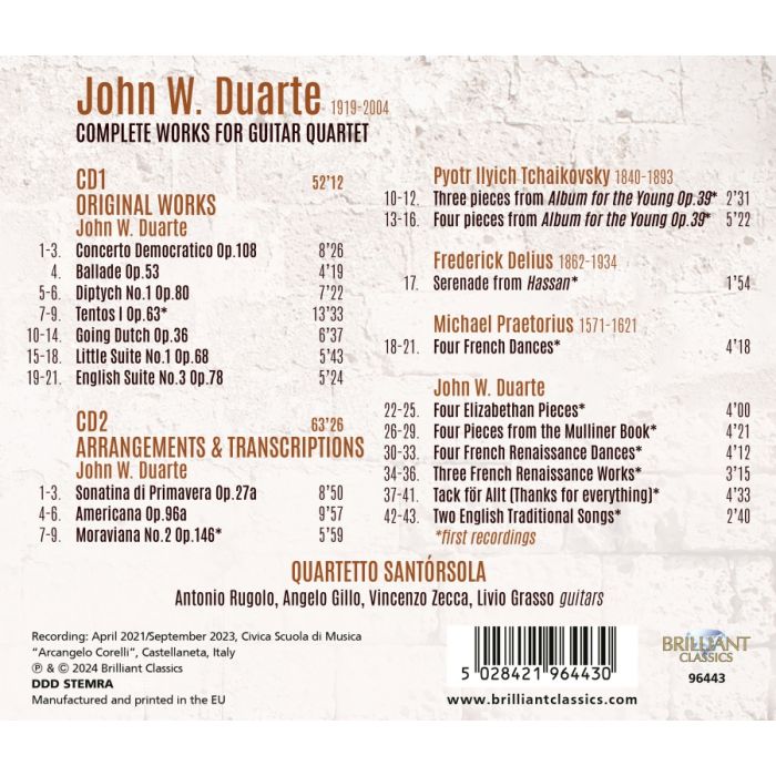 Duarte: Complete Works for Guitar Quartet - slide-1