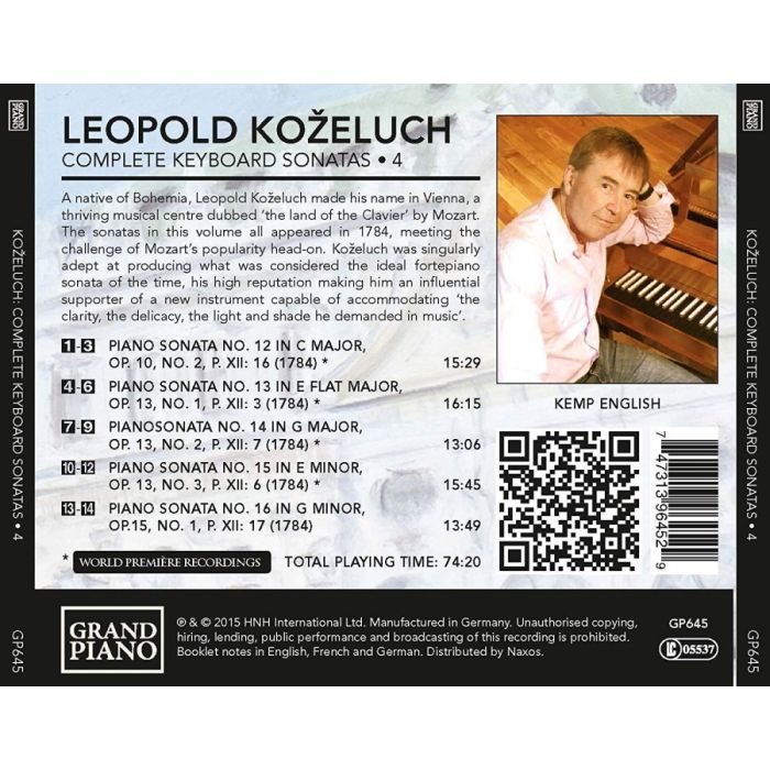 Koželuch: Complete Keyboard Sonatas 4 - slide-1