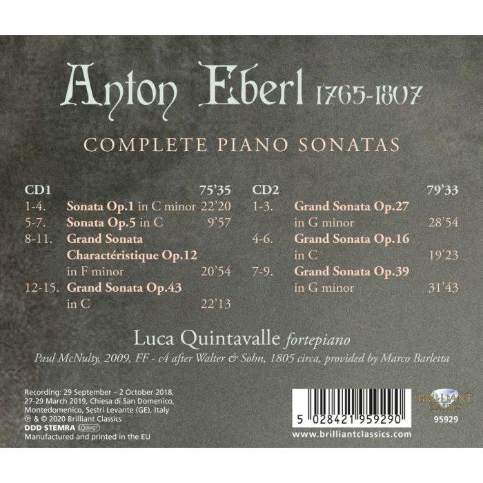 Eberl: Complete Piano Sonatas - slide-1