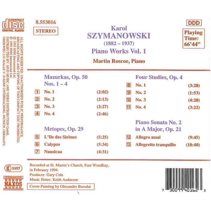 SZYMANOWSKI: Piano Works vol. 1 - slide-1